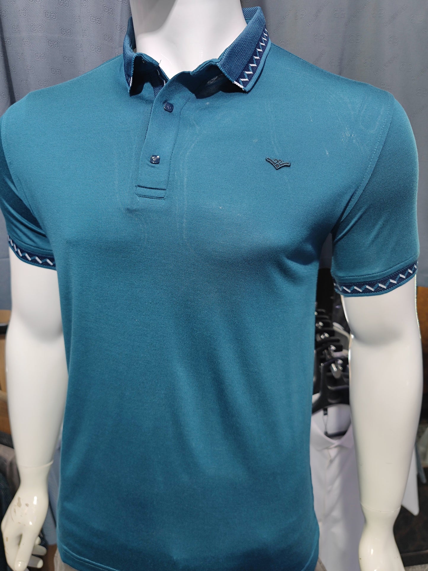 T-shirt Col zigzag M/2XL