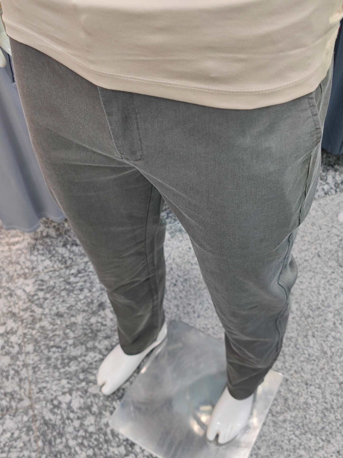 Pantalon toile élastique large 34/42