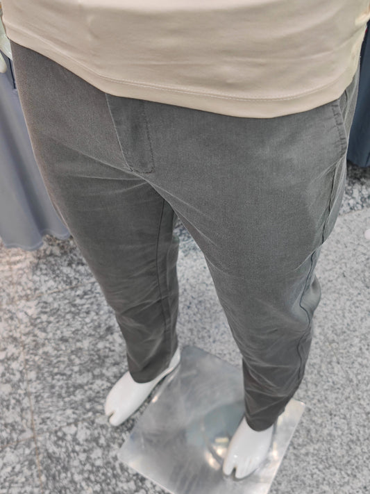 Pantalon toile élastique large  34/42
